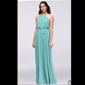 David's Bridal Spa Colored Bridesmaid Dress